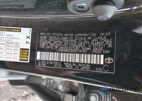 2024 Toyota Corolla Le from USA, damaged, VIN JTDB4MEE3R3018187